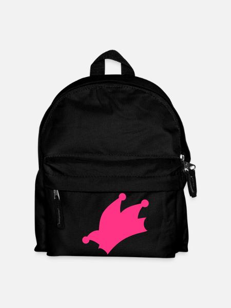 Narrenkappe / Fasching / Karneval - Kinder Rucksack - Schwarz