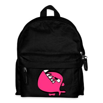 Red piranha - Kids' Backpack - black - Front