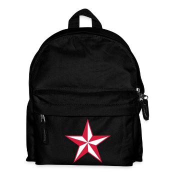 Stern - Sterne - Star - Kinder Rucksack - Schwarz - Vorne
