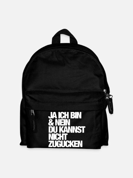 Ja - Ich bin - Kinder Rucksack - Schwarz