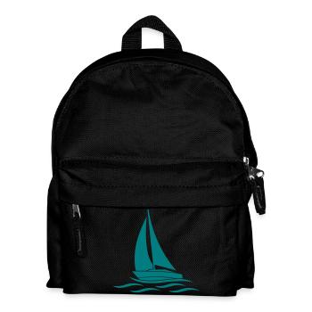 Sail away - Kinder Rucksack - Schwarz - Vorne