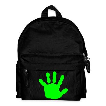 baby - hand - handprint - Kids' Backpack - black - Front
