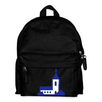 Kirche - 2 - Kinder Rucksack - Schwarz - Vorne
