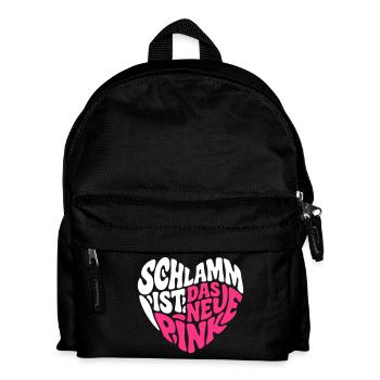Schlamm ist das neue pink - Kinder Rucksack - Schwarz - Vorne