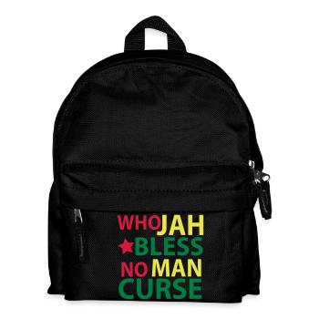 who jah bless - Kids' Backpack - black - Front
