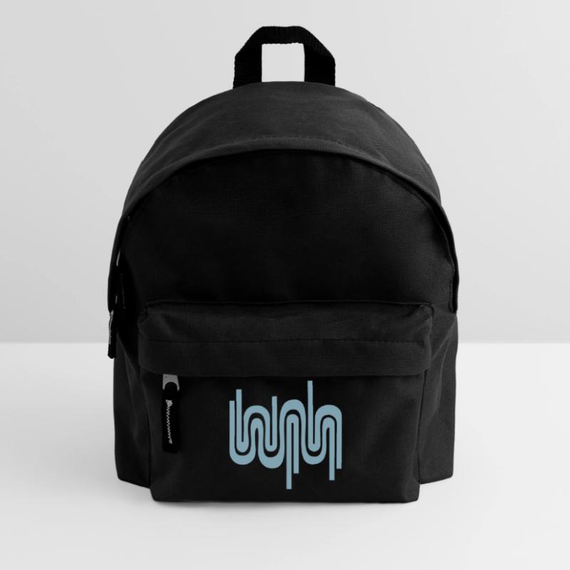 Abstract wave / 70s pattern Kids' Backpack