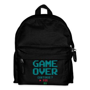 Game Over - Kinder Rucksack - Schwarz - Vorne