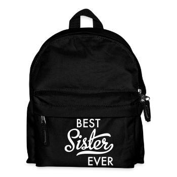 Best Sister Ever - Kinder Rucksack - Schwarz - Vorne