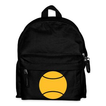 tennisball - Kinder Rucksack - Schwarz - Vorne