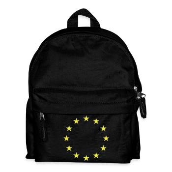Europa Vereint EU Geschenk Sterne Zusammenhalt - Kinder Rucksack - Schwarz - Vorne