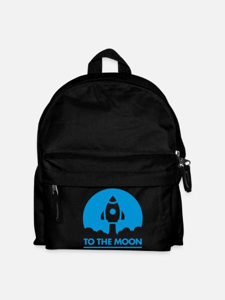 To The Moon - Kinder Rucksack - Schwarz