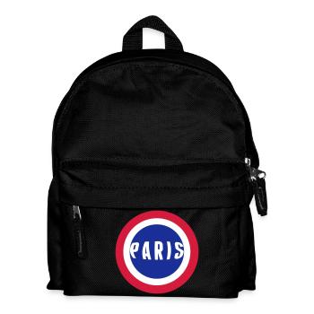 Paris drapeau France - Sac à dos Enfant - noir - Devant