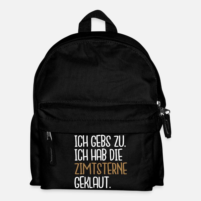 Zimtsterne geklaut - Kinder Rucksack - Schwarz