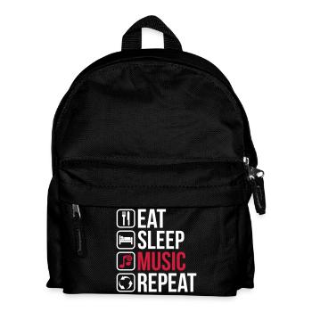 Eat Sleep Musique Répéter - Sac à dos Enfant - noir - Devant