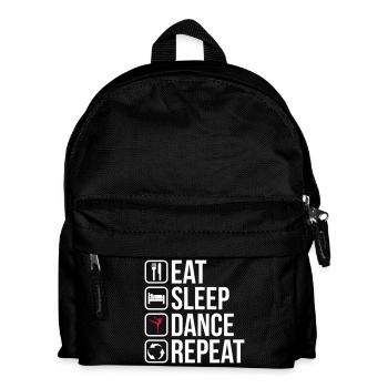 Eat Sleep Dance Repeat - Kids' Backpack - black - Front