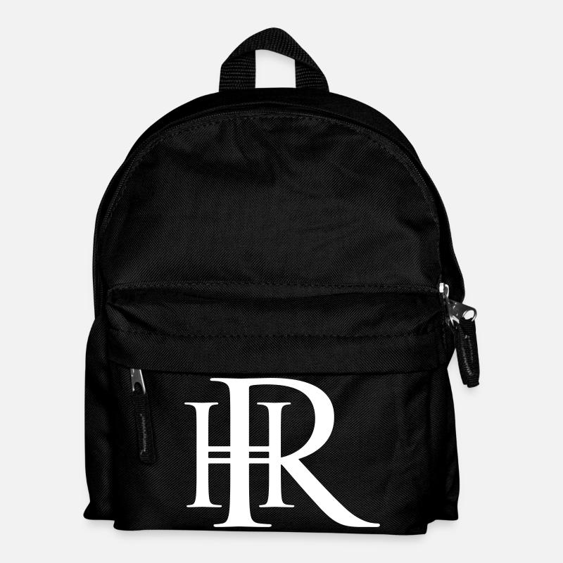 Your monogram HR - Kids' Backpack - black
