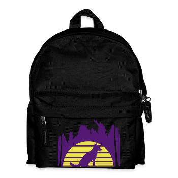 Dog Beach Holiday Sun Sea Palm Trees Holiday Beautiful - Kids' Backpack - black - Front