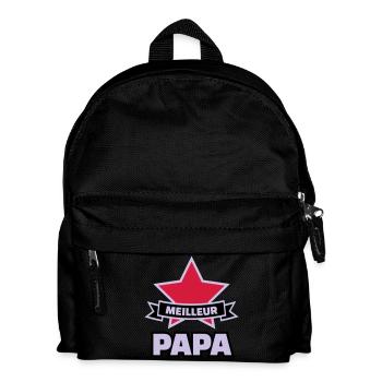 meilleur papa - Sac à dos Enfant - noir - Devant