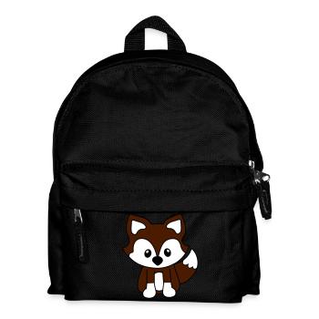 Süßer Fuchs - Kinder Rucksack - Schwarz - Vorne
