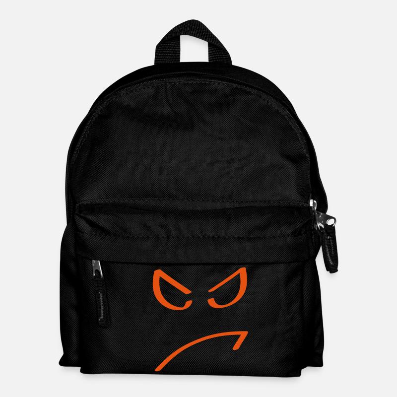 dummes Gesicht - Kinder Rucksack - Schwarz