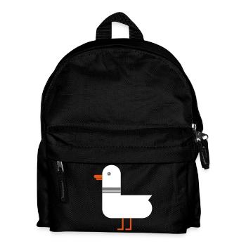 Möwe - Kinder Rucksack - Schwarz - Vorne