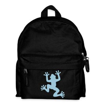 Frog / Frog Silhouette - Kids' Backpack - black - Front
