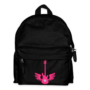 bass wings - Kinder Rucksack - Schwarz - Vorne