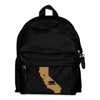 Kalifornien Karte Flagge - Kinder Rucksack - Schwarz - Vorne