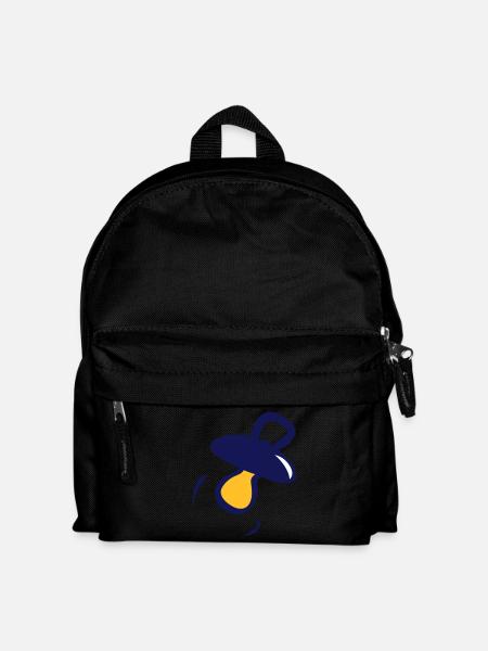 nuggi / Schnuller - Kinder Rucksack - Schwarz
