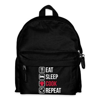 Mangez sommeil Répétez Cook - Sac à dos Enfant - noir - Devant