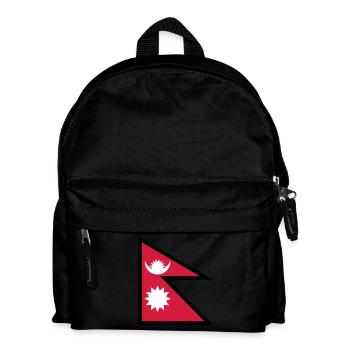 Nepal - Kinder Rucksack - Schwarz - Vorne