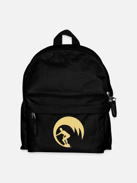 Wellenreiter - Kinder Rucksack - Schwarz