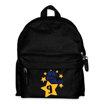 Ich bin schon Neun! - Kinder Rucksack - Schwarz - Vorne