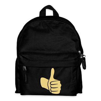Daumen hoch! - Kinder Rucksack - Schwarz - Vorne