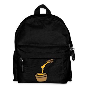 Koch Fondue Käse Aligot Käsefondue französische K - Kinder Rucksack - Schwarz - Vorne