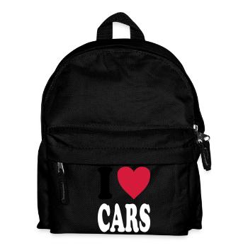 I love CARS - Kinder Rucksack - Schwarz - Vorne