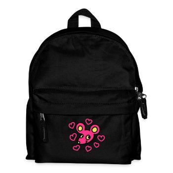 Verliebte Maus 3 - Kinder Rucksack - Schwarz - Vorne