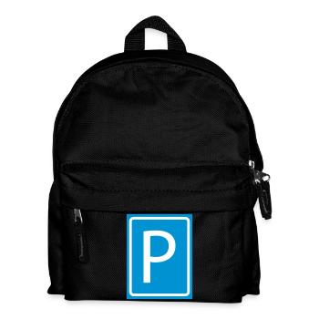P Parking Parking Parking Parking 2c - Kids' Backpack - black - Front