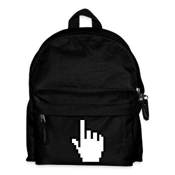 Mauszeiger - Kinder Rucksack - Schwarz - Vorne