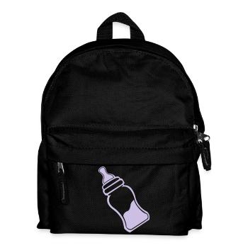 baby bottle - Kids' Backpack - black - Front