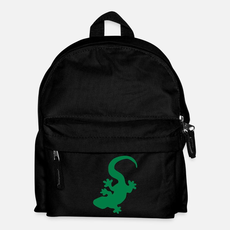 Ein Gecko - Kinder Rucksack - Schwarz