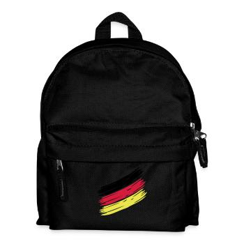 NATION Stripes - CHOOSE UR OWN COUNTRY COLORS! - Kinder Rucksack - Schwarz - Vorne