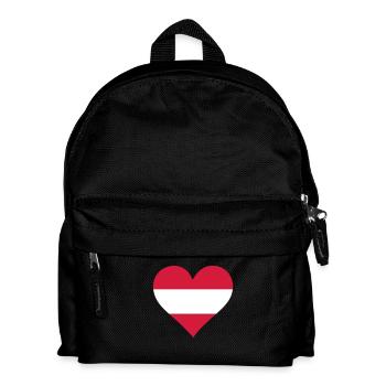 A Heart For Austria - Kids' Backpack - black - Front