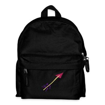 Symbol - Shooting Arrow - Kids' Backpack - black - Front