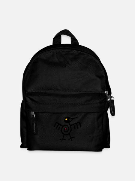 Fantasy Bird 01 - 2-farbig - Kinder Rucksack - Schwarz