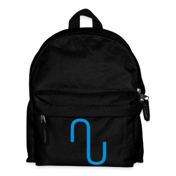 Neue Homöopathie - Heilzeichen Sinuskurve - Kinder Rucksack - Schwarz - Vorne