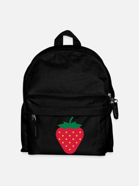 Fraise / Strawberry / Erdbeere / Fresa - Sac à dos Enfant - noir
