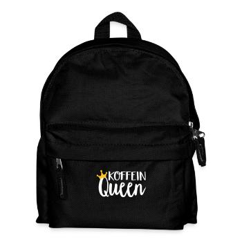 Koffein Queen - Kinder Rucksack - Schwarz - Vorne