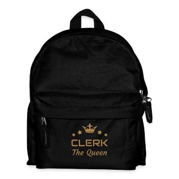 Urkundsbeamte / Clerk / Registrierung / Gericht - Kinder Rucksack - Schwarz - Vorne