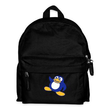 Pingouin, Breakdance, Happy Dancing, Fête, DJ, Musique - Sac à dos Enfant - noir - Devant